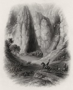 Sir Charles Napier persiguiendo a las tribus ladronas en India